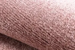 Teppich SOFTY Kreis glatt, einfarbig rosa