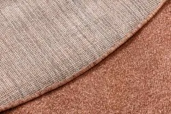 Teppich SOFTY Kreis glatt, einfarbig Terrakotta 