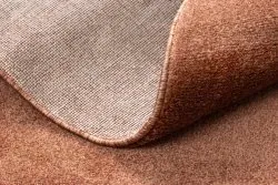Teppich SOFTY Kreis glatt, einfarbig Terrakotta 