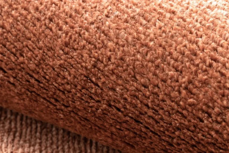 Teppich SOFTY Kreis glatt, einfarbig Terrakotta 