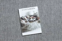 Teppich TIMO 5979 Kreis SISAL draussen Rahmen hellgrau