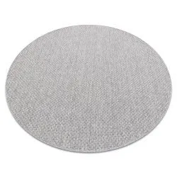 Teppich TIMO Kreis SISAL draussen hellgrau