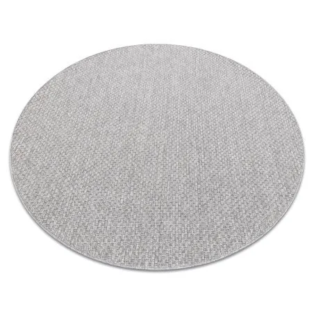 Teppich TIMO 6272 Kreis SISAL draussen hellgrau