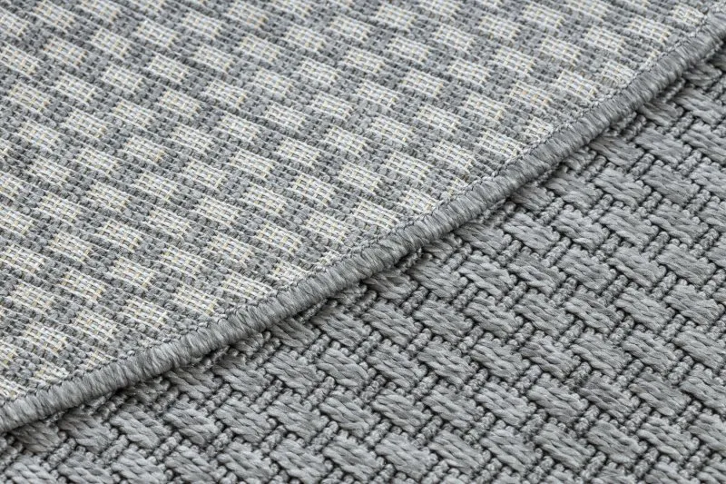 Teppich TIMO 6272 Kreis SISAL draussen hellgrau