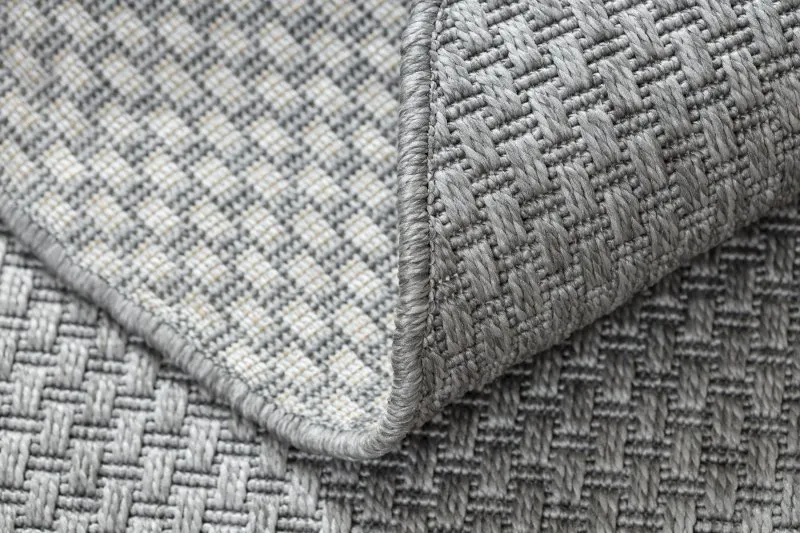 Teppich TIMO 6272 Kreis SISAL draussen hellgrau