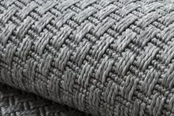 Teppich TIMO 6272 Kreis SISAL draussen hellgrau