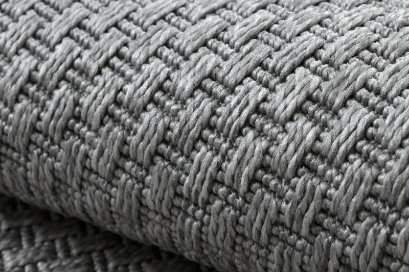 Teppich TIMO 6272 Kreis SISAL draussen hellgrau
