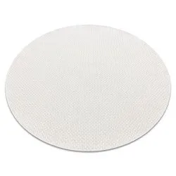 Teppich TIMO Kreis SISAL draussen weiß
