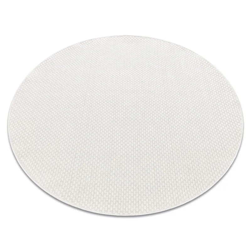 Teppich TIMO 6272 Kreis SISAL draussen weiß 