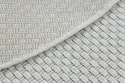Teppich TIMO 6272 Kreis SISAL draussen weiß 
