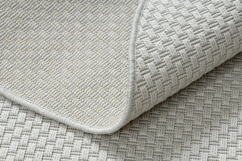 Teppich TIMO 6272 Kreis SISAL draussen weiß 