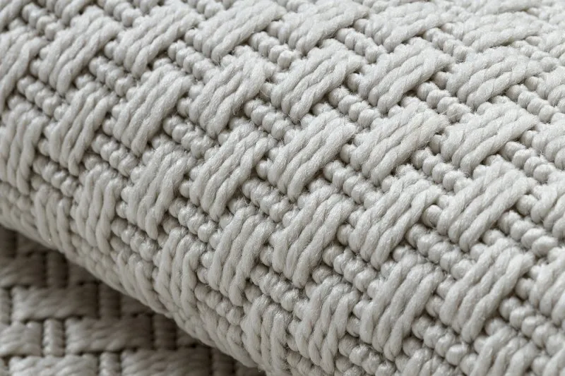 Teppich TIMO 6272 Kreis SISAL draussen weiß 