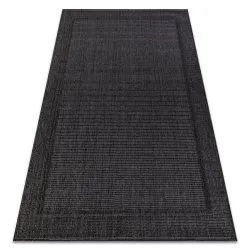 Teppich TIMO SISAL draussen Rahmen schwarz