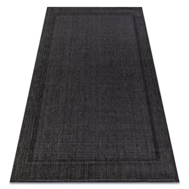 Teppich TIMO 5979 SISAL draussen Rahmen schwarz