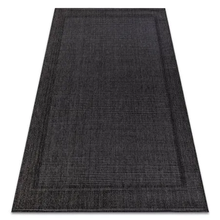 Teppich TIMO 5979 SISAL draussen Rahmen schwarz
