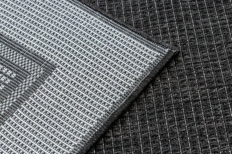 Teppich TIMO 5979 SISAL draussen Rahmen schwarz
