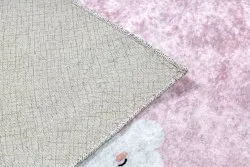 JUNIOR 52063.802 Regenbogen, Wolken für Kinder Anti-Rutsch - rosa