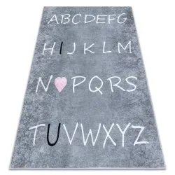 JUNIOR .801 Alphabet für Kinder Anti-Rutsch - grau