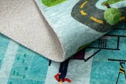 JUNIOR 52105.801 Baustelle, Straßen für Kinder Anti-Rutsch - blau