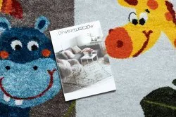 JUNIOR 51858.802 Tiere, Afrika für Kinder Anti-Rutsch - grau