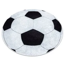 JUNIOR .802 Kreis Fußball für Kinder Anti-Rutsch - schwarz / weiß