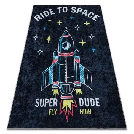 JUNIOR 52069.801 Weltraum, Rakete für Kinder Anti-Rutsch - schwarz