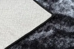 MIRO 51278.810 Waschteppich Marmor, griechisch Anti-Rutsch - schwarz / weiß