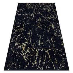 MIRO .803 Waschteppich Marmor Anti-Rutsch - schwarz