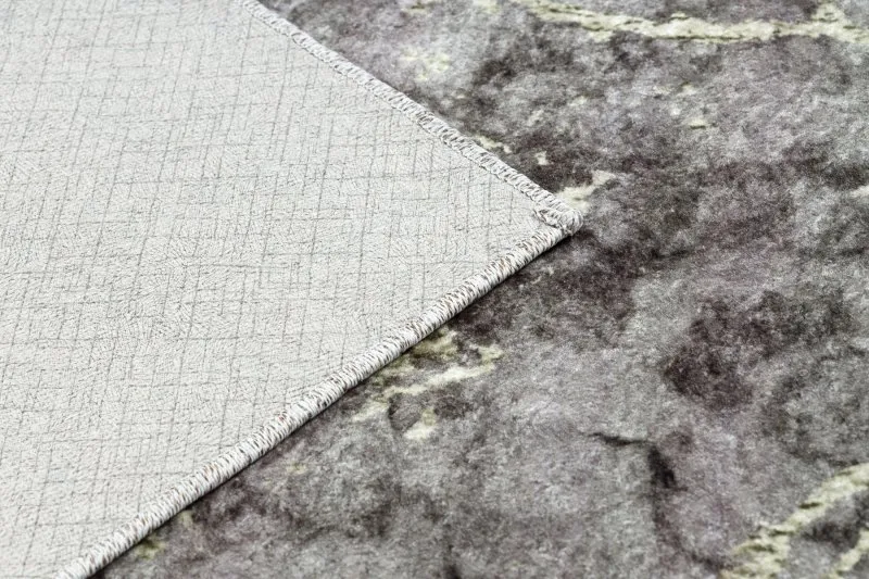 MIRO 52003.801 Waschteppich Marmor Anti-Rutsch - grau