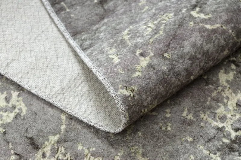 MIRO 52003.801 Waschteppich Marmor Anti-Rutsch - grau