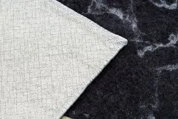 MIRO 51330.804 Waschteppich Marmor, geometrisch Anti-Rutsch - grau