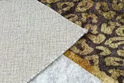 MIRO 51338.805 Waschteppich Marmor, geometrisch, Anti-Rutsch - braun