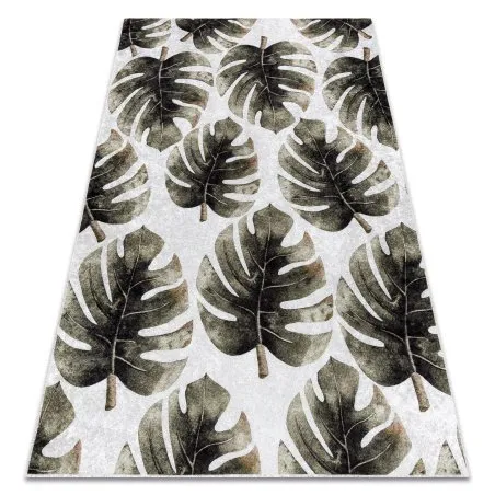 MIRO 52102.801 Waschteppich Monstera-Blätter Anti-Rutsch - grün