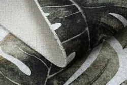 MIRO 52102.801 Waschteppich Monstera-Blätter Anti-Rutsch - grün