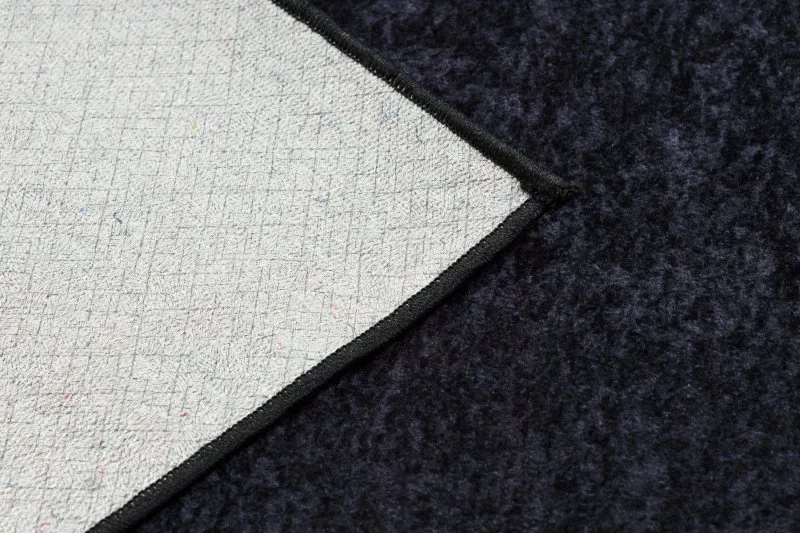 MIRO 52025.802 Waschteppich Marmor, geometrická Anti-Rutsch - schwarz