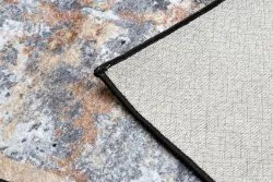 MIRO 51328.804 Waschteppich Abstraktion Anti-Rutsch - grau / gold