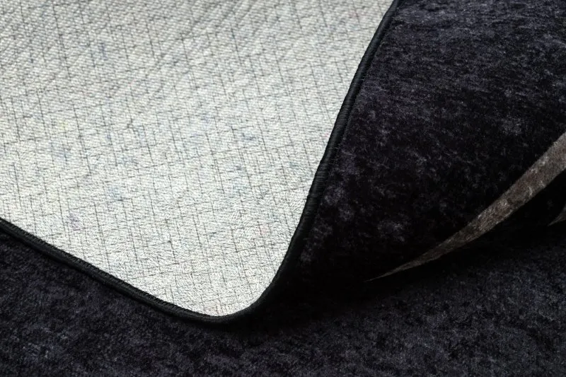 MIRO 51233.811 Waschteppich Geometrisch Anti-Rutsch - schwarz