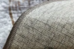 MIRO 51199.805 Kreis Waschteppich Marmor, griechisch Anti-Rutsch - grau / gold