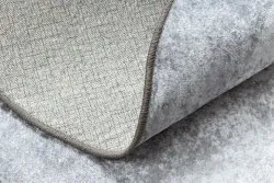 MIRO 51648.802 Kreis Waschteppich Marmor Anti-Rutsch - hellgrau 