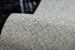 MIRO 51223.807 Waschteppich Marmor, griechisch Anti-Rutsch - schwarz / weiß