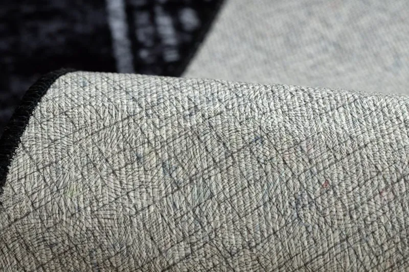 MIRO 51223.807 Waschteppich Marmor, griechisch Anti-Rutsch - schwarz / weiß