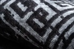 MIRO 51223.807 Waschteppich Marmor, griechisch Anti-Rutsch - schwarz / weiß