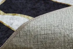 MIRO 52002.807 Waschteppich Zebramuster Anti-Rutsch - creme / schwarz