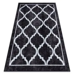 MIRO .806 Waschteppich Trellis Gitter Anti-Rutsch - schwarz