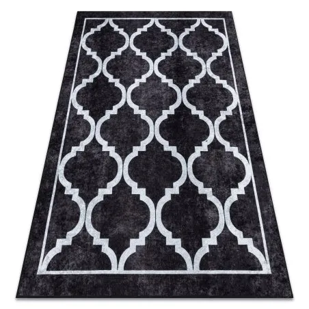 MIRO 51639.806 Waschteppich Trellis Gitter Anti-Rutsch - schwarz