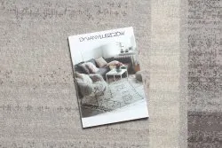 Teppichwolle ANGEL 6232 / 52022 Geometrisch, Rahmen beige / grau