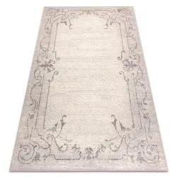 Teppichwolle ANGEL / Ornament, Rahmen beige