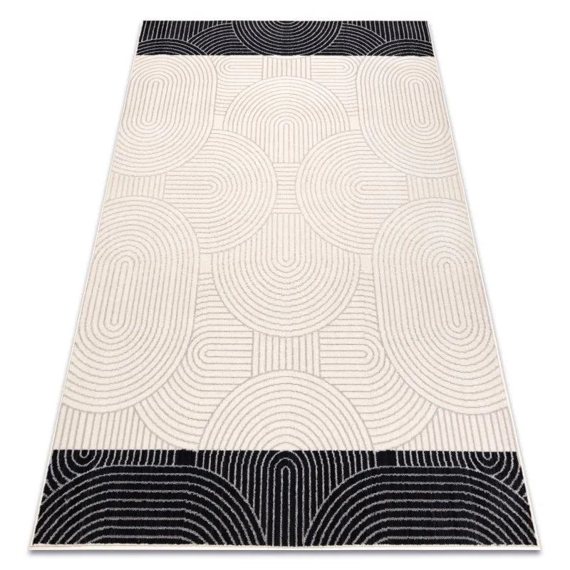 Teppichwolle ANGEL 7901 / 52044 Geometrisch beige / schwarz