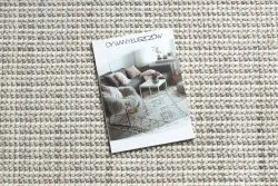 Teppich NANO EO78C Melange, Schlinge, flach gewebt grau / weiß