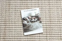 Teppich NANO FH72A Melange, Schlinge, flach gewebt beige